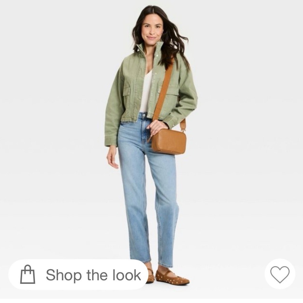 Universal Thread Utility Fashion Jacket Olive siz… - image 3